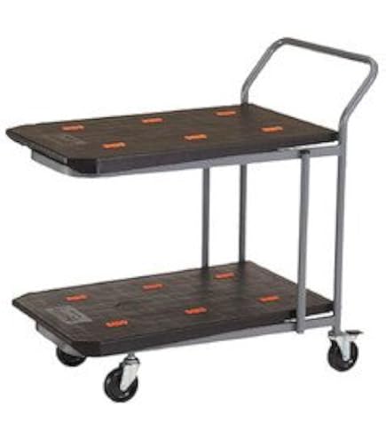 Amazon.co.jp: フローバル 樹脂台車2段PLA-150T2(G)150kg : 産業・研究